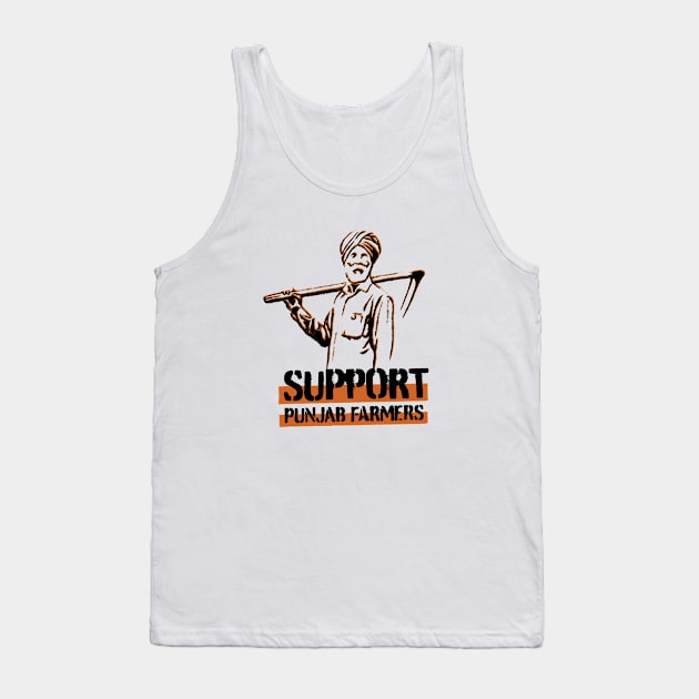 Support punjab farmers Tank Top by Pictandra